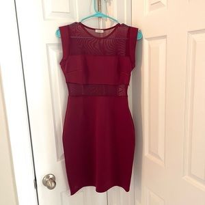 TOBI Purple sheer dress